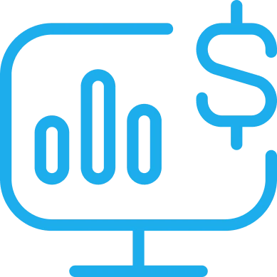 Icono de un reporte en una pantalla