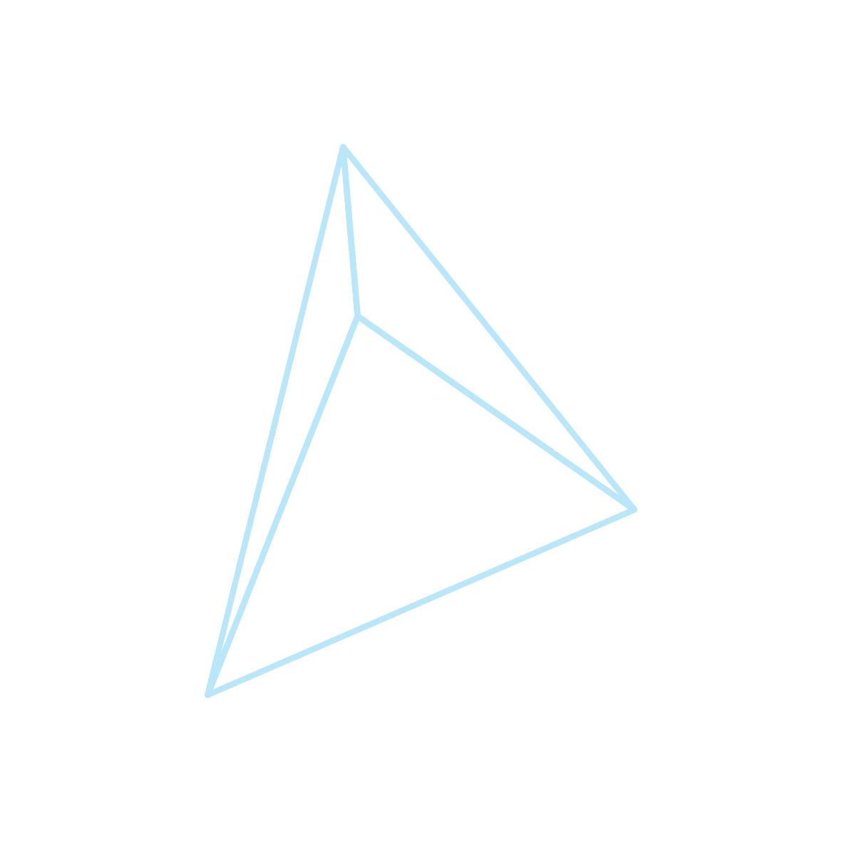 Imagen de una pirámide formada por lineas